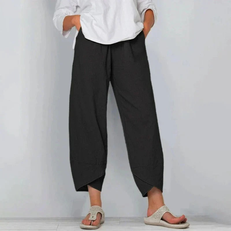 Dames Luchtige Katoenen Zomerbroek | Flatterende Slim-Fit Casual Broek 5