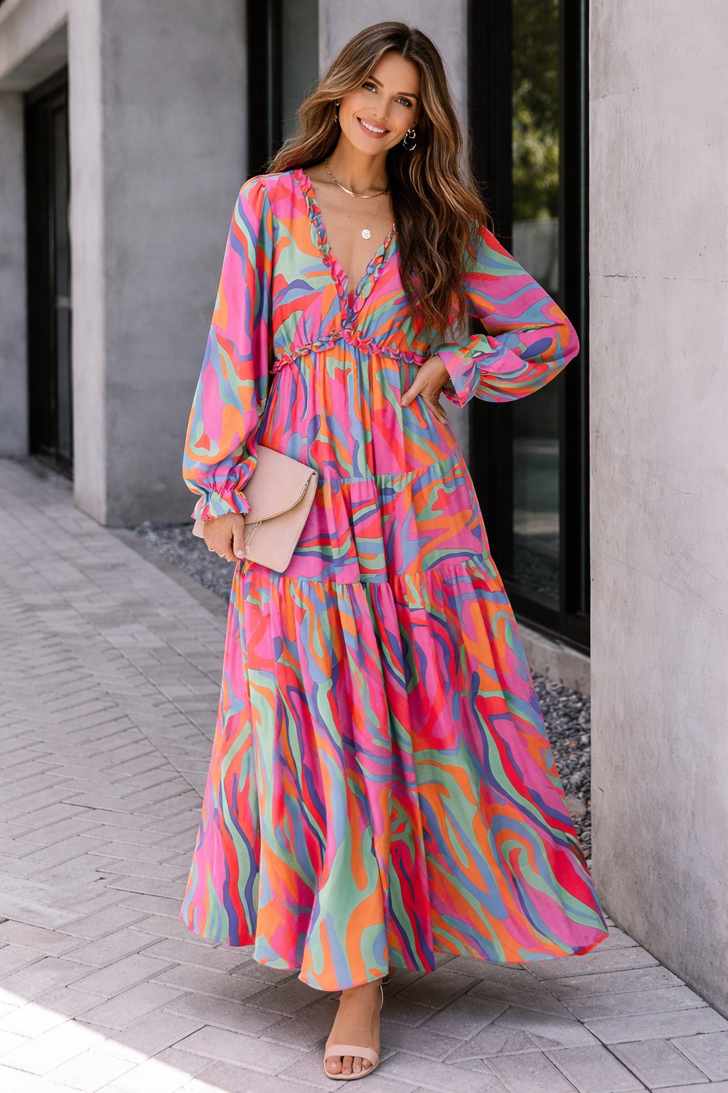 Amara | Stijlvolle Maxi Jurk voor Zomerdagen