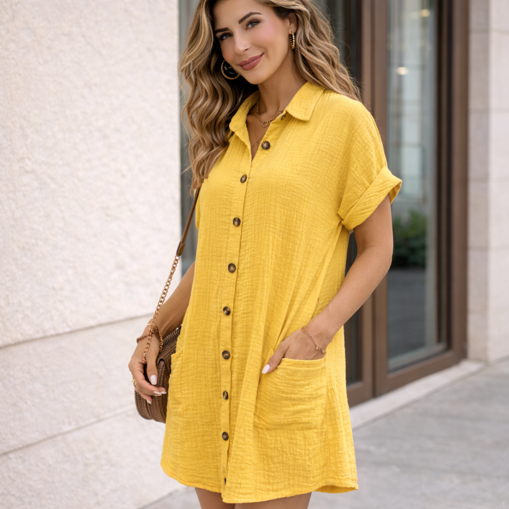 Livia | Luchtige zomerjurk met elegante kraag