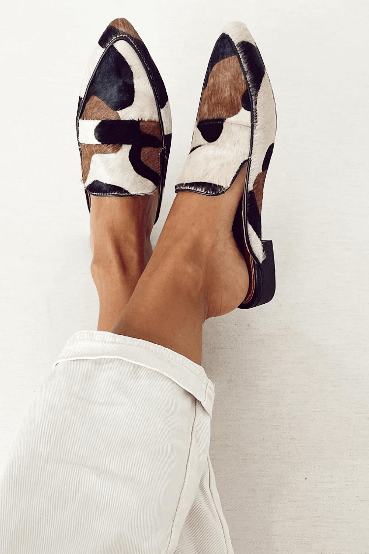 Dames Abstracte Print Instaploafers | Comfortabele Geometrische Schoenen 0