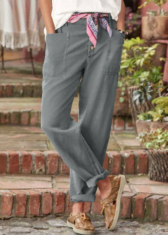Dames Ademend Groene Broek | Flatterende Hoge Taille Zomer Damesbroeken 2