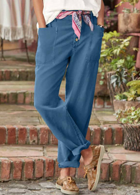 Dames Ademend Groene Broek | Flatterende Hoge Taille Zomer Damesbroeken 3