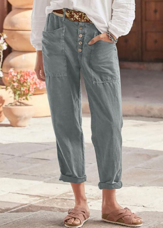 Dames Ademend Groene Broek | Flatterende Hoge Taille Zomer Damesbroeken 7