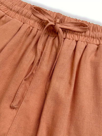 Dames Ademend Katoenen Broek | Relaxed Flatterende Zomerbroek met Diepe Zakken 7