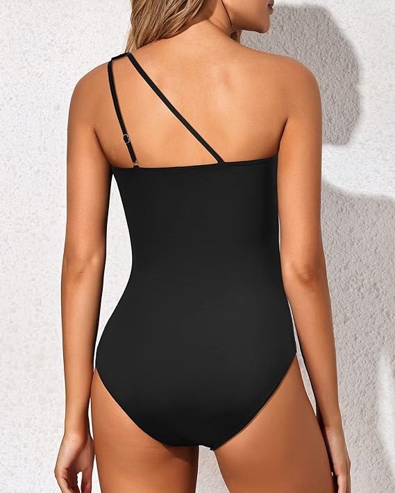 Dames Badpak met Eén Schouder | Flatterend en Chic Design met Buikcontrole 6