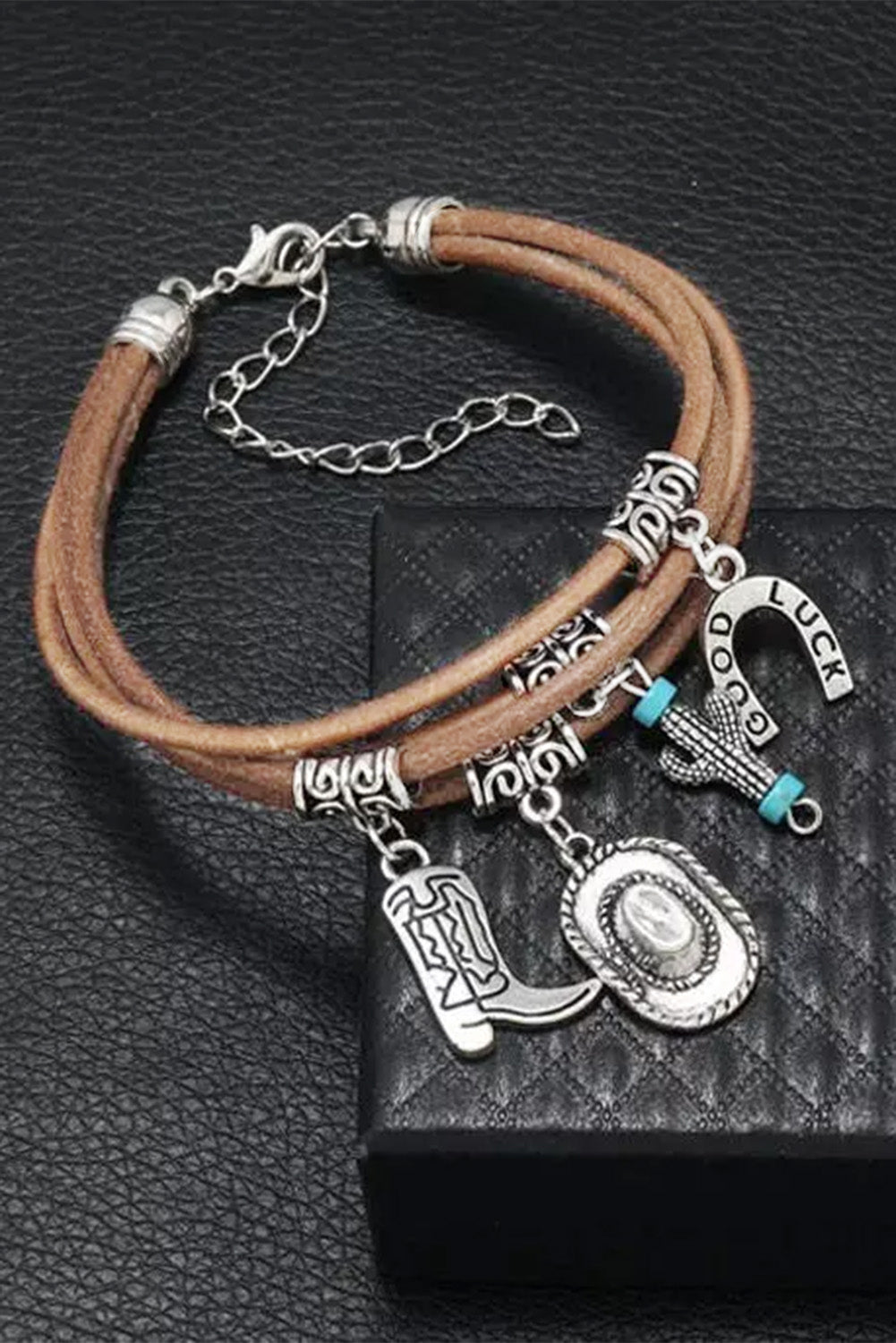 Dames Cactus Ontwerp Meerlaagse Armband | Elegante Groene Gouden Sieraad 2