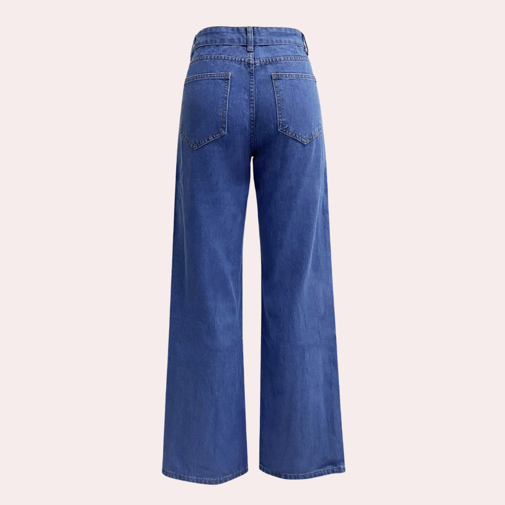 Dames Casual Denim Spijkerbroek | Comfortabele Baggy Jeans voor Stijlvolle Dagelijkse Looks 4
