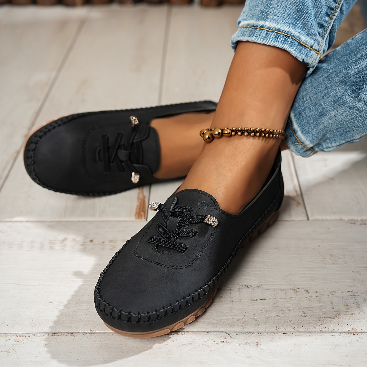 Dames Comfortabele Suède Loafers | Elegante Instap Schoenen 10