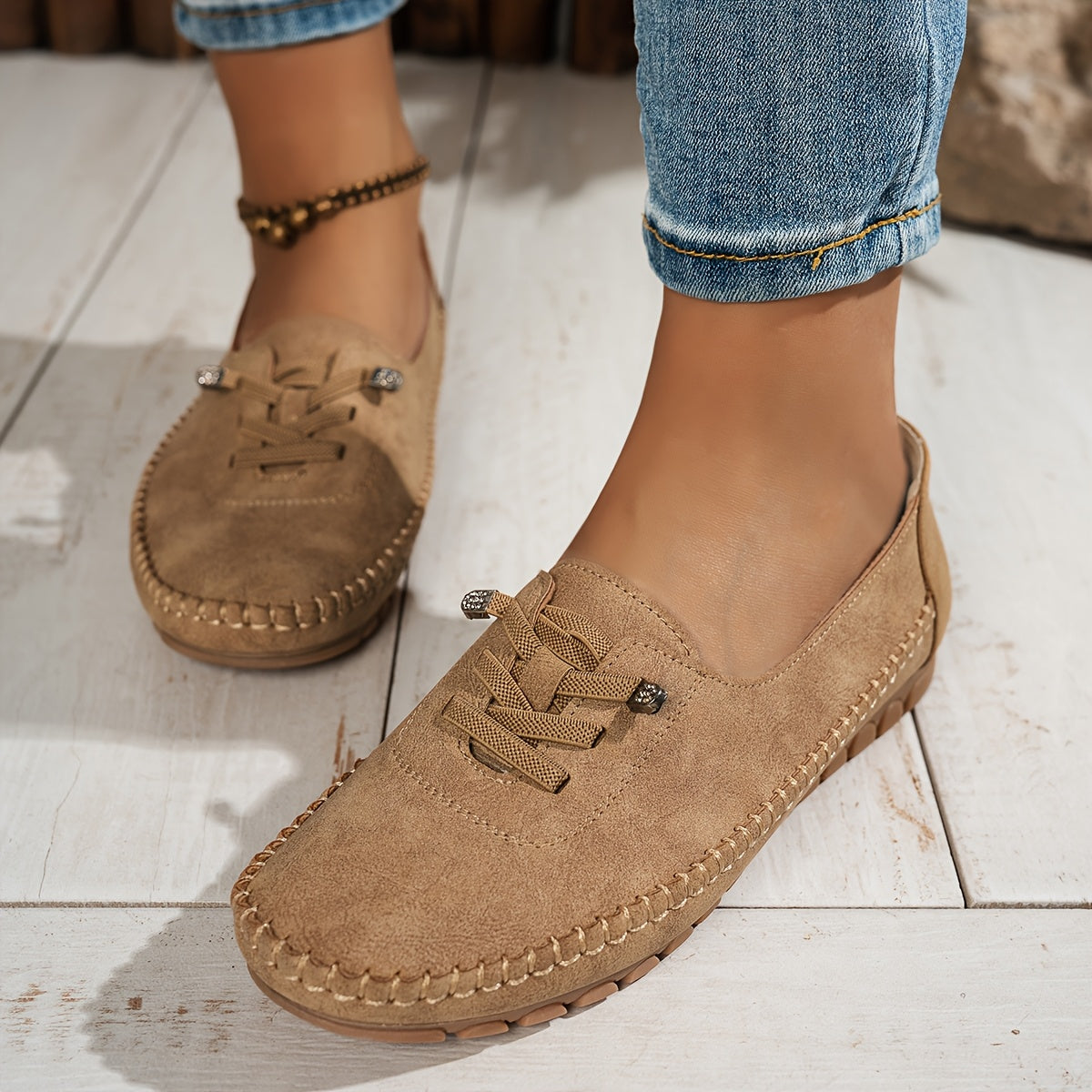 Dames Comfortabele Suède Loafers | Elegante Instap Schoenen 3