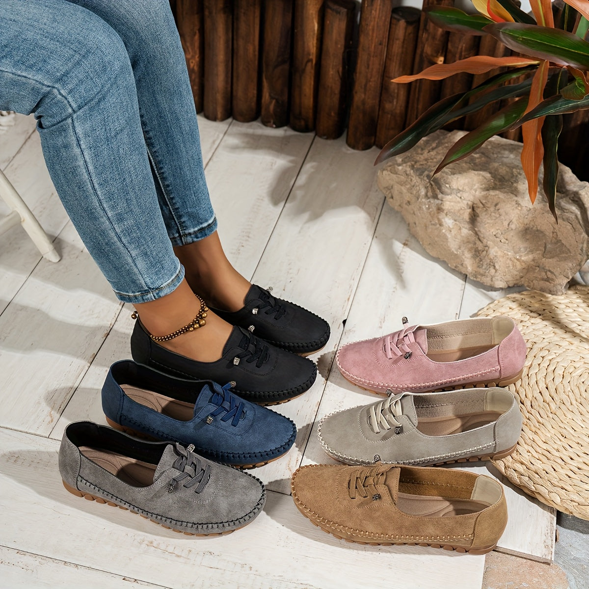 Dames Comfortabele Suède Loafers | Elegante Instap Schoenen 5