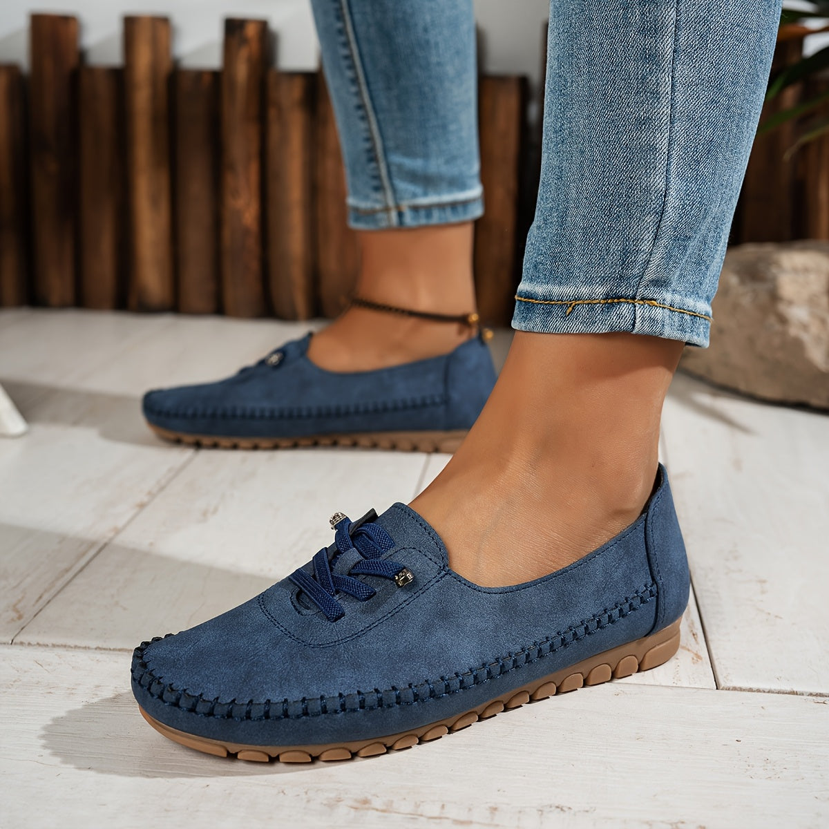 Dames Comfortabele Suède Loafers | Elegante Instap Schoenen 9