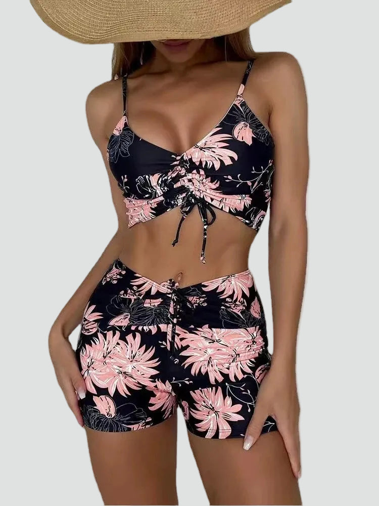 Dames Comfortabele Zomertankini Set | Flatterende Print met Ondersteuning 1