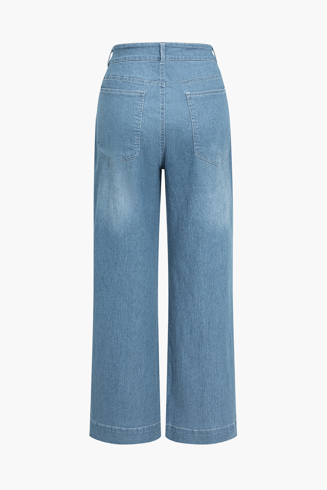 Dames Denim Wijde Jeans | Comfortabele Hoge Taille Flared Broek 1