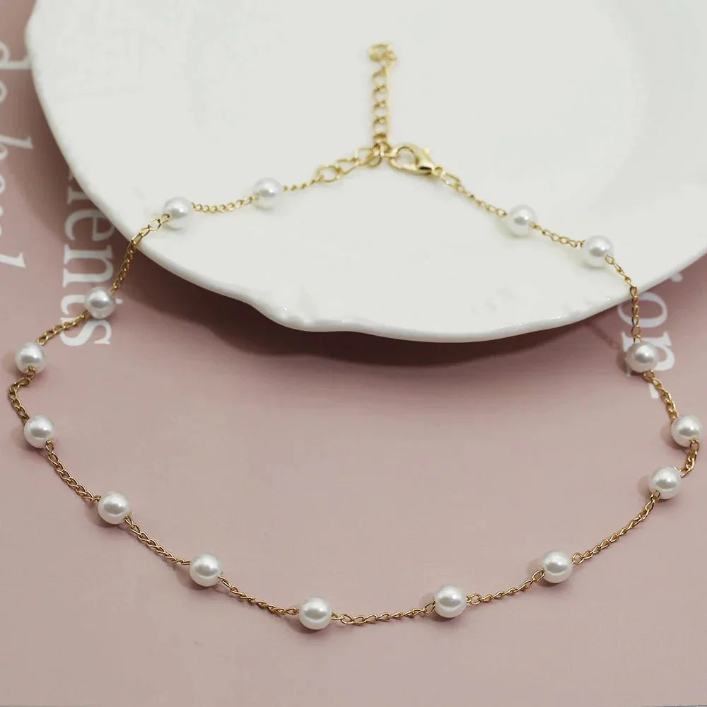 Dames Echte Gouden Parelketting | Elegante Tijdloze Sieraad voor Elke Gelegenheid 1