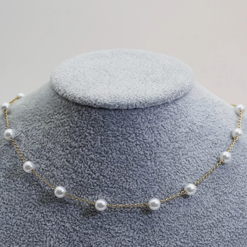 Dames Echte Gouden Parelketting | Elegante Tijdloze Sieraad voor Elke Gelegenheid 2