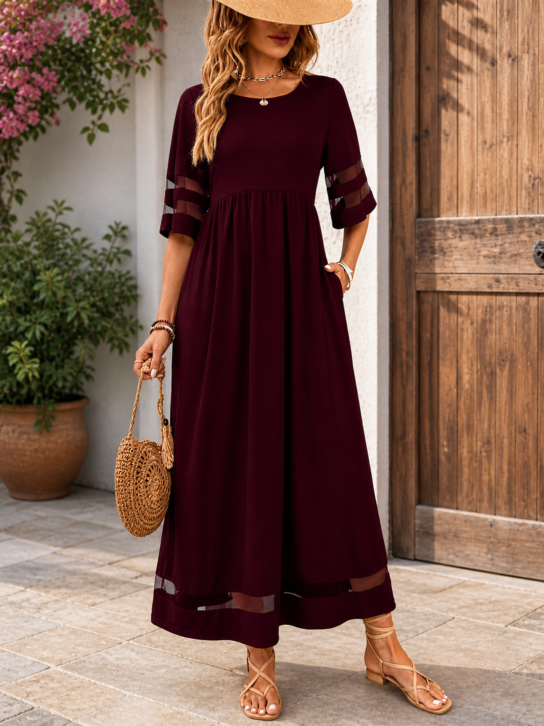 Dames Elegante Buik-Flatterende Jurk | Comfortabele Zomerjurk voor Zelfvertrouwxen 1