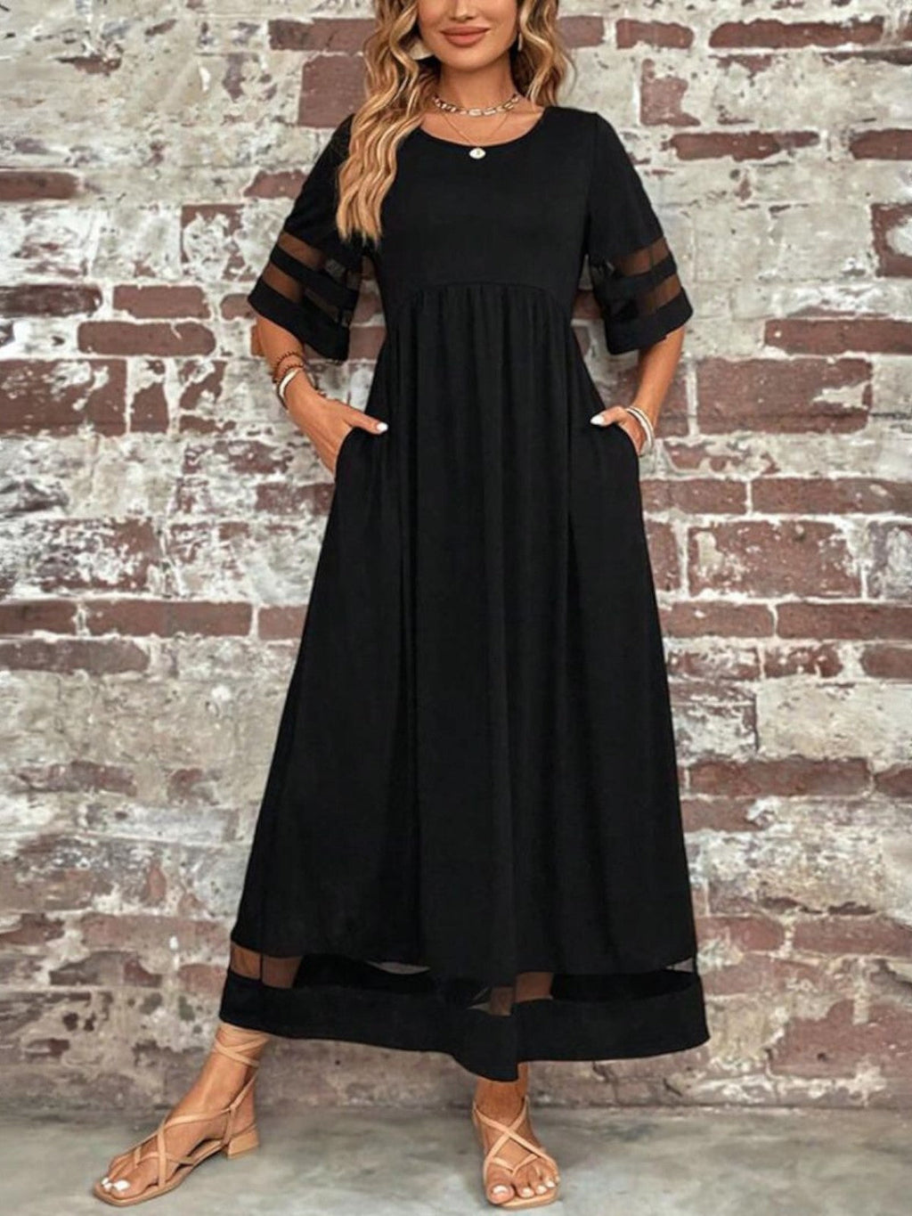 Dames Elegante Buik-Flatterende Jurk | Comfortabele Zomerjurk voor Zelfvertrouwen 3