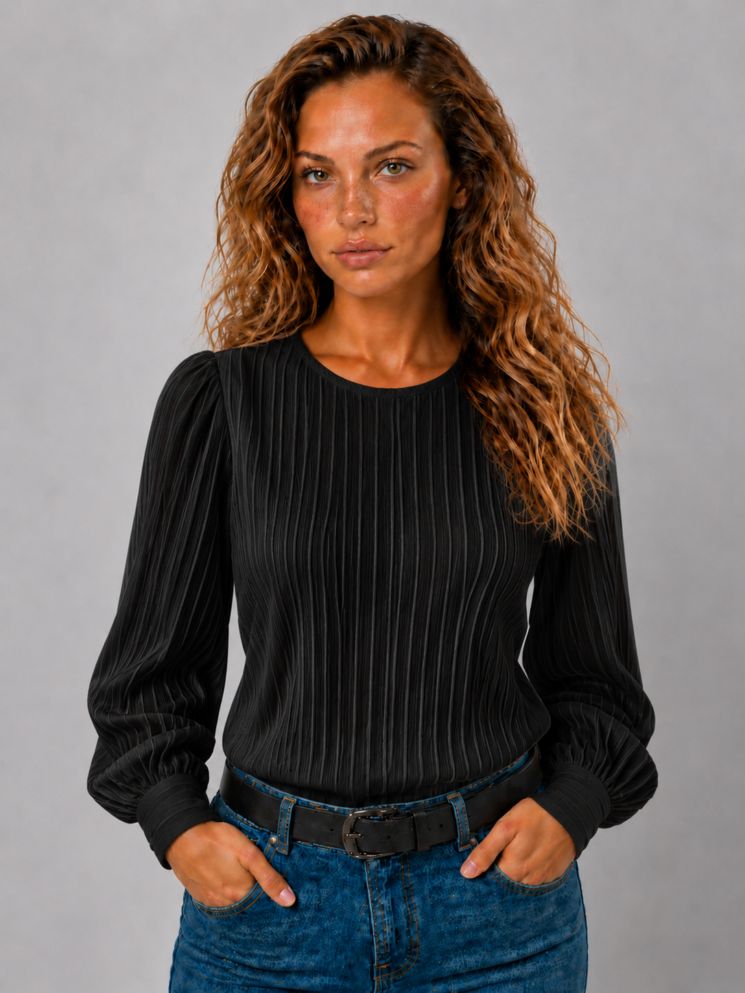 Dames Elegante Katoenen Blouse | Tijdloos Comfortabel Design 0