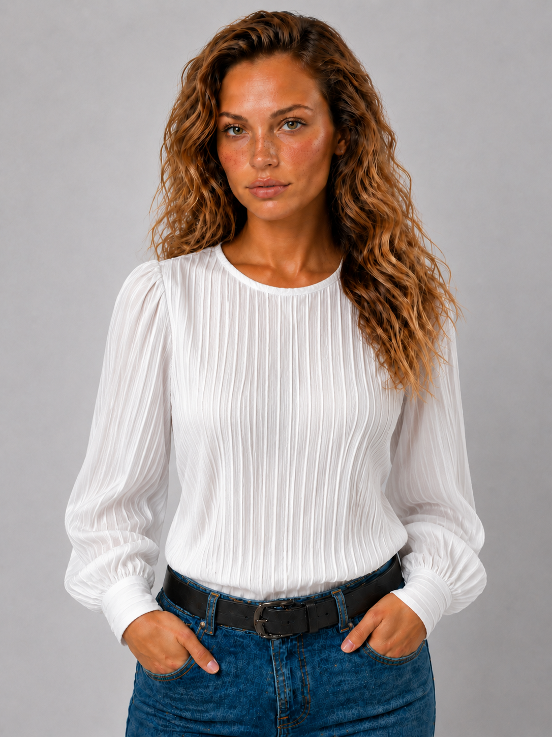 Dames Elegante Katoenen Blouse | Tijdloos Comfortabel Design 1