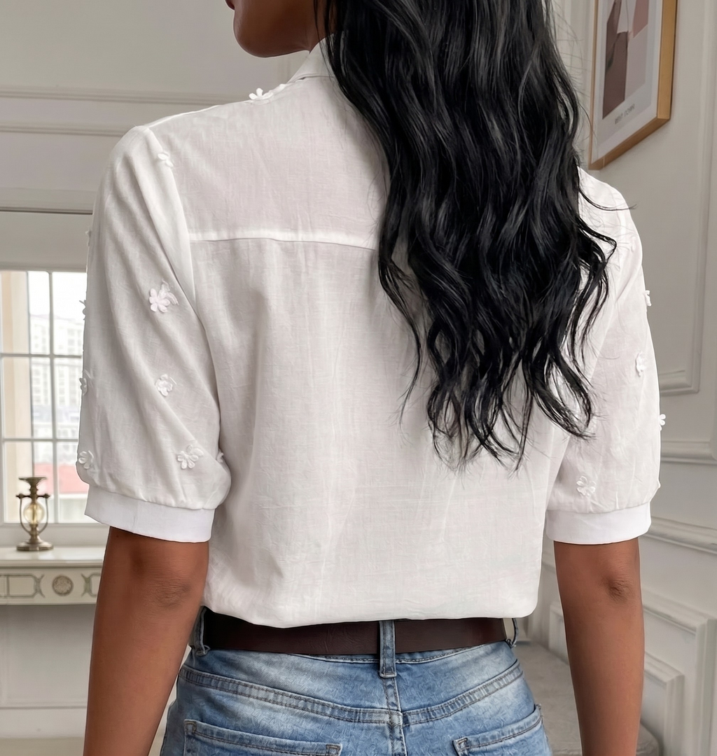 Dames Elegante Katoenen Top | Tijdloos en Veelzijdig 3