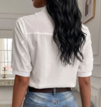 Dames Elegante Katoenen Top | Tijdloos en Veelzijdig 3