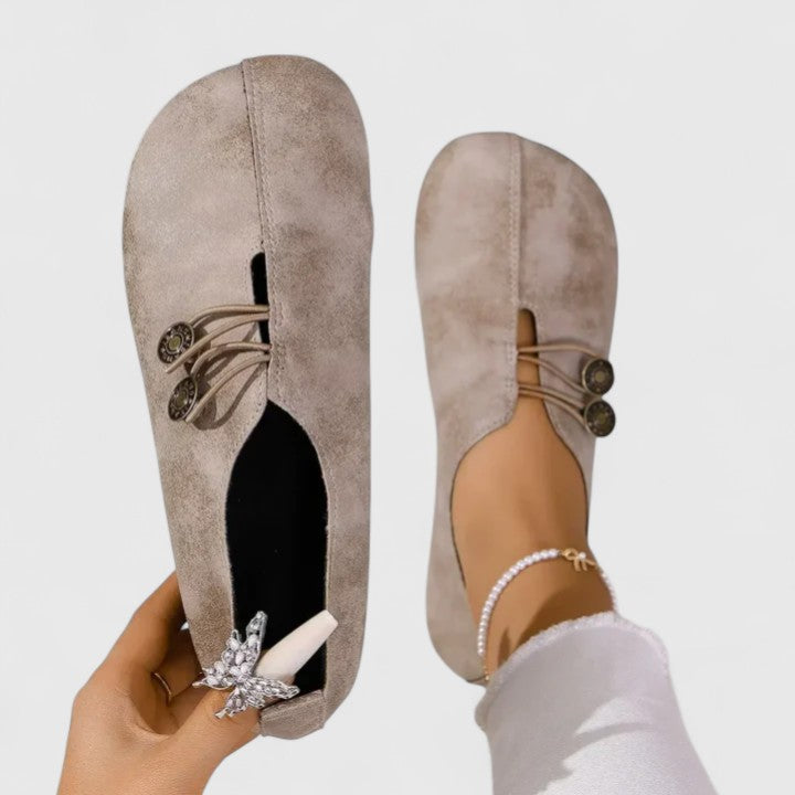Dames Elegante Leer Loafers | Zwarte Casual Slip-On Schoenen voor Tijdloze Stijl 1