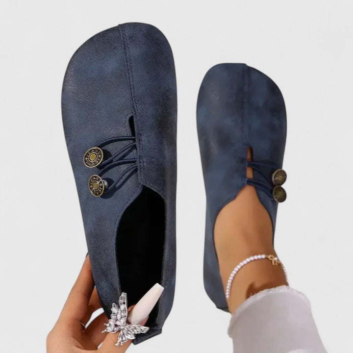 Dames Elegante Leer Loafers | Zwarte Casual Slip-On Schoenen voor Tijdloze Stijl 2