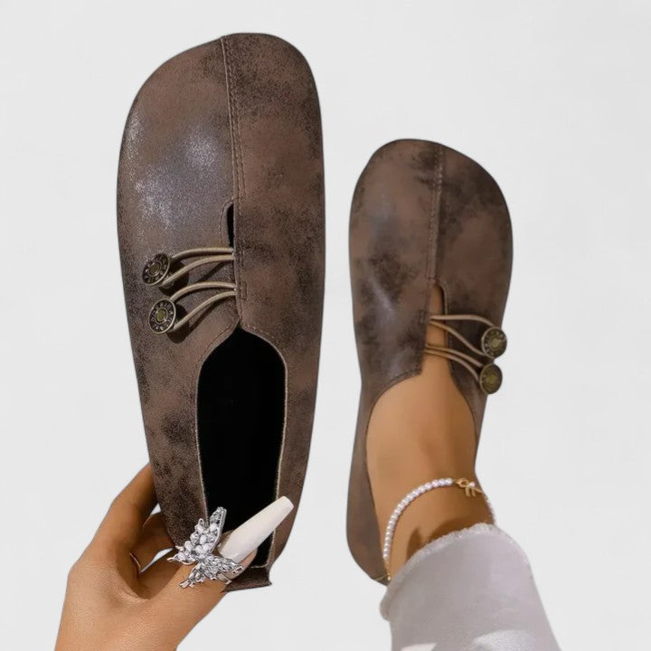 Dames Elegante Leer Loafers | Zwarte Casual Slip-On Schoenen voor Tijdloze Stijl 3