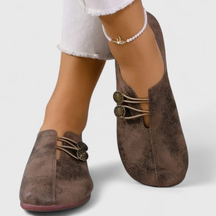 Dames Elegante Leer Loafers | Zwarte Casual Slip-On Schoenen voor Tijdloze Stijl 5