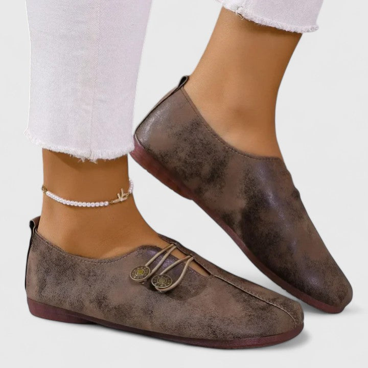 Dames Elegante Leer Loafers | Zwarte Casual Slip-On Schoenen voor Tijdloze Stijl 6