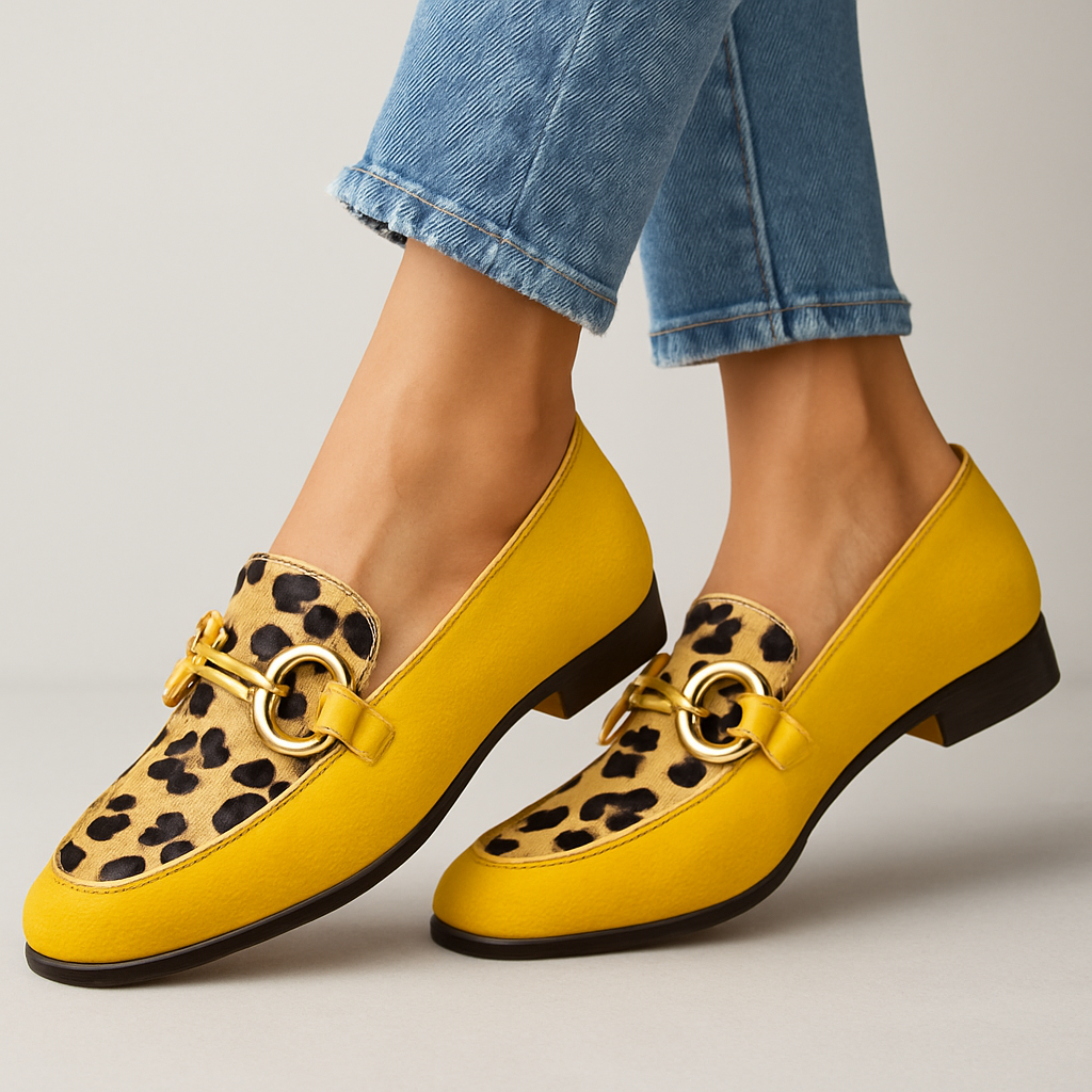 Dames Elegante Leer Loafers | Zwarte Comfortabele Slippers voor Elke Gelegenheid 0
