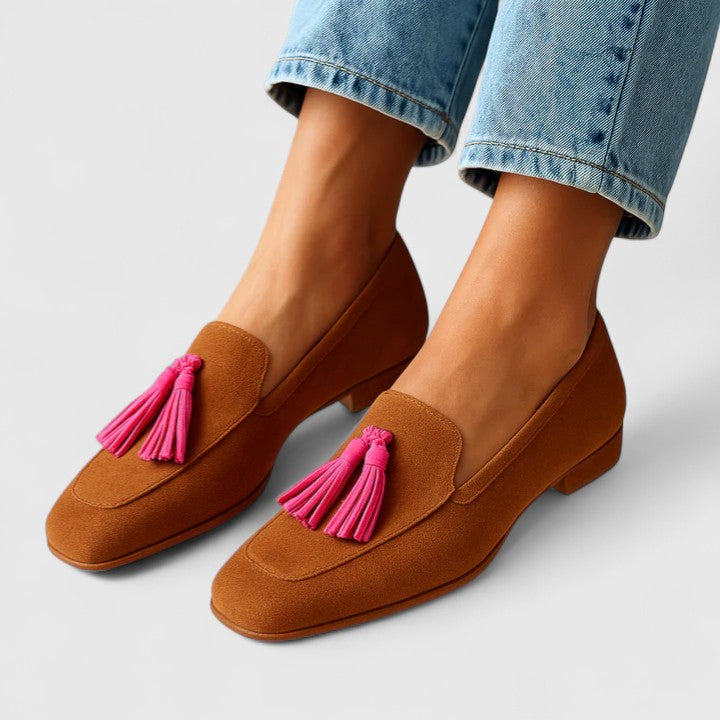 Dames Elegante Leer Loafers | Zwarte Slank Comfortabele Casual Schoenen 0