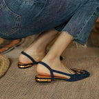 Dames Elegante Leer Sandalen | Comfortabele Verstelbare Schoenen voor Jaarlijks Gebruik 2