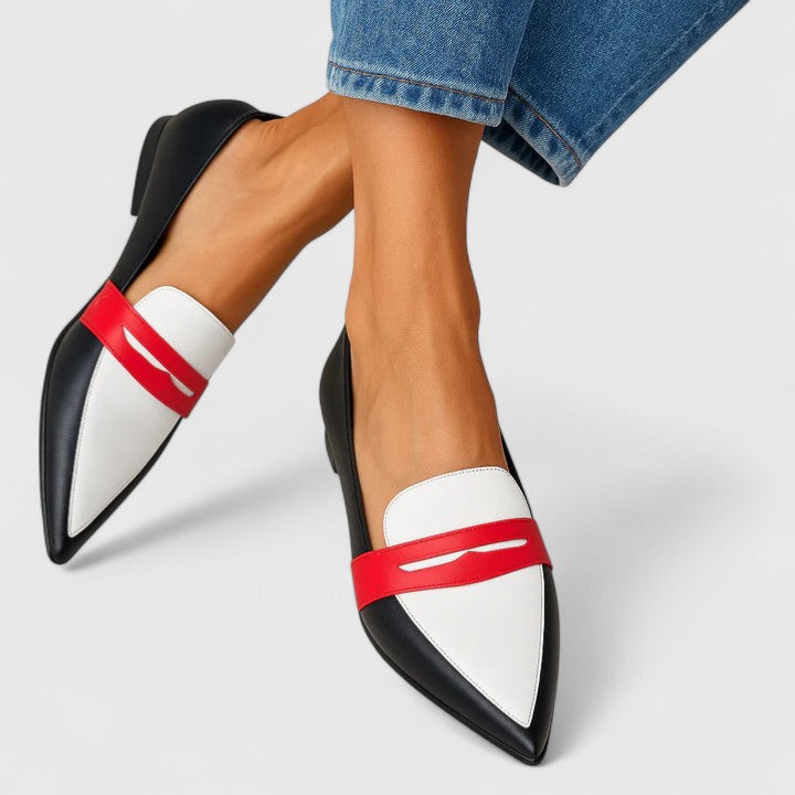 Dames Elegante Leren Loafers | Zwarte Casual Schoenen met Comfortabel Ontwerp 0