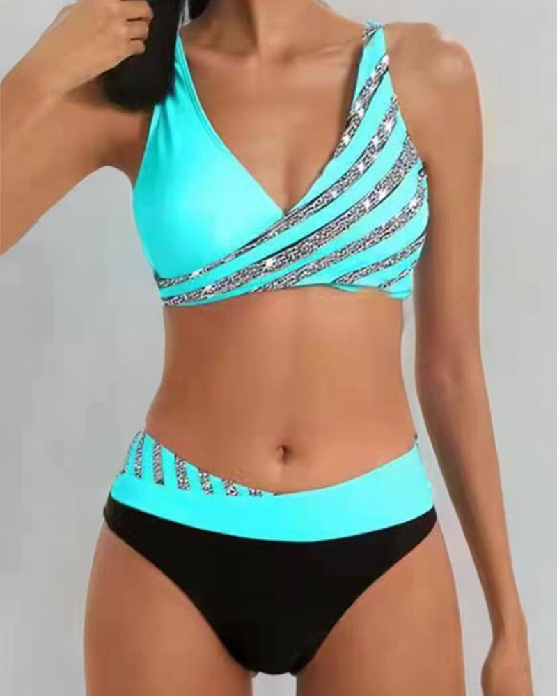 Dames Geprinte Bikini Set | Flatterende Comfortabele Strandoutfit 0