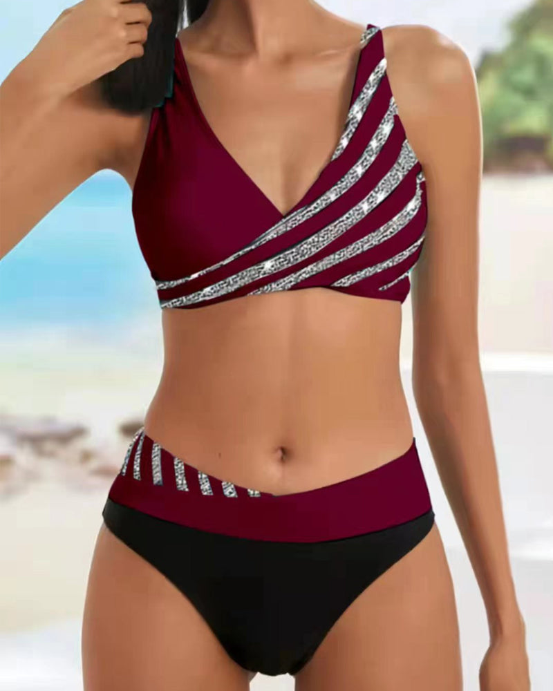 Dames Geprinte Bikini Set | Flatterende Comfortabele Strandoutfit 3
