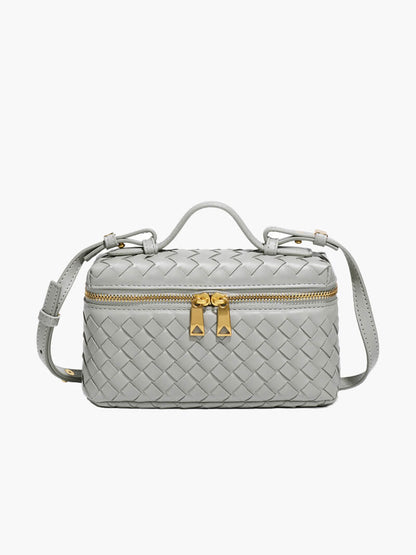 Dames Gevlochten Kunstleer Schoudertas | Compact Elegante Zwarte Tas met Verstelbare Schouderriem 12