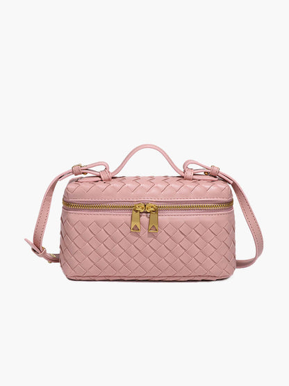 Dames Gevlochten Kunstleer Schoudertas | Compact Elegante Zwarte Tas met Verstelbare Schouderriem 9