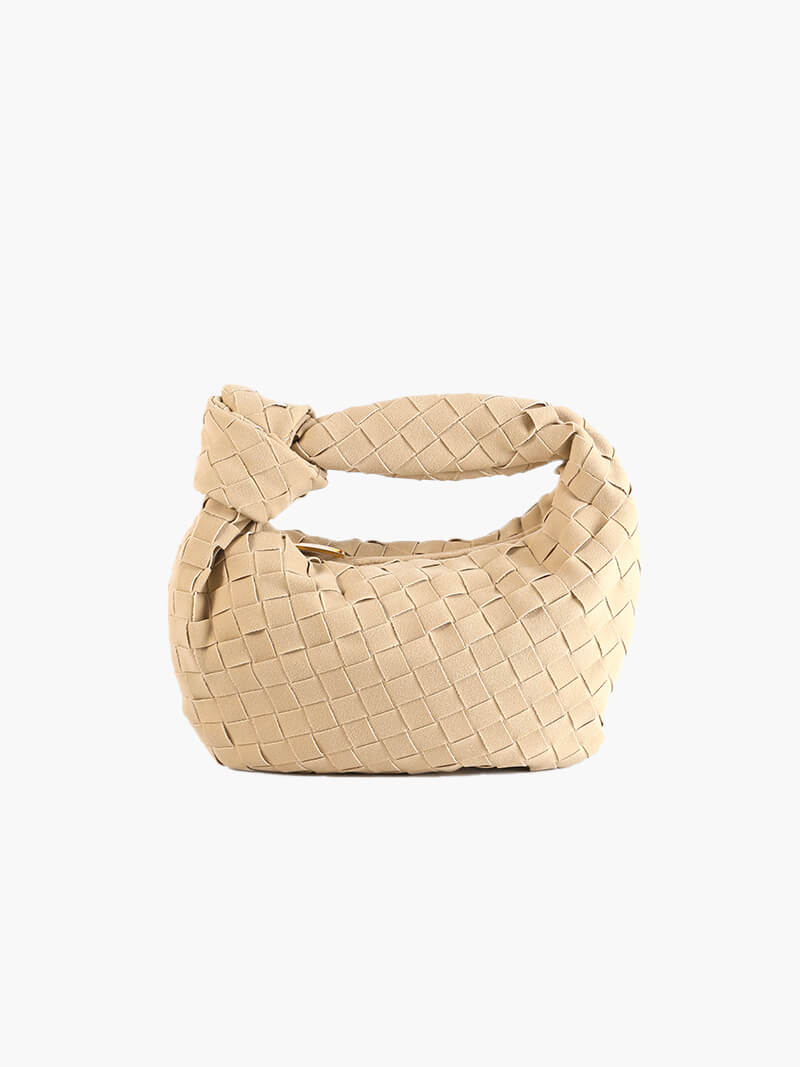 Dames Gevlochten Suède Mini-Tas | Elegant Compact Handtas voor Elke Gelegenheid 4
