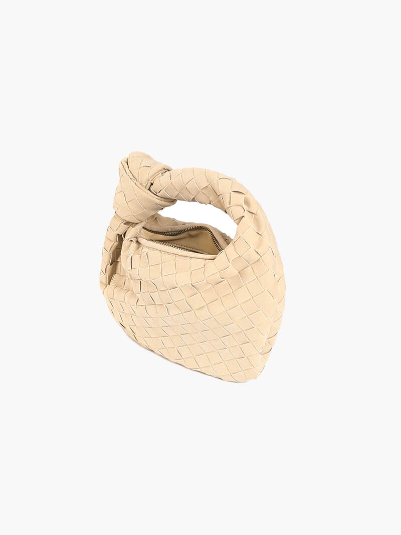 Dames Gevlochten Suède Mini-Tas | Elegant Compact Handtas voor Elke Gelegenheid 5