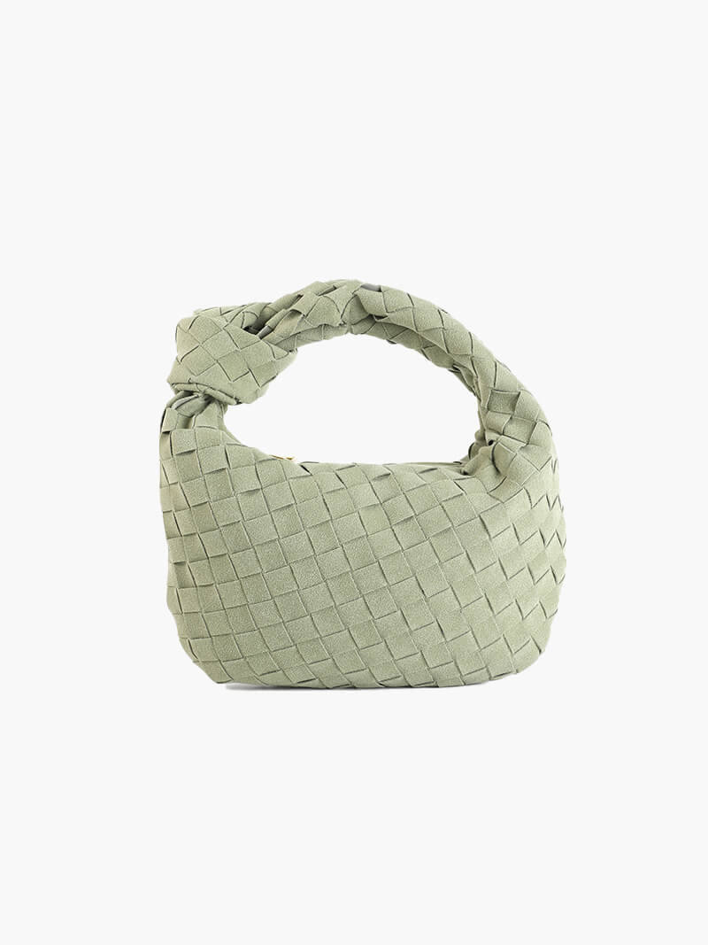 Dames Gevlochten Suède Mini-Tas | Elegant Compact Handtas voor Elke Gelegenheid 6