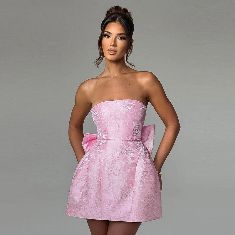 Dames Glanzende Mini-Cocktailjurk | Elegante Off-Shoulder Gala Jurk voor Speciale Gelegenheden 7