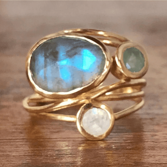 Dames Gouden Ring | Elegante Kristallen Tijdloze Sieraad voor Elke Gelegenheid 0