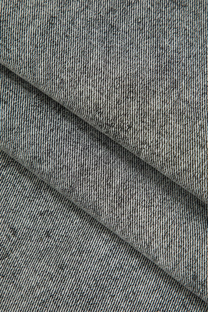 Dames Grijze Denim Spijkerbroek | High-Waist Wijde Pijpen met Asymmetrische Details 2
