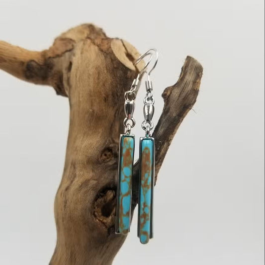 Dames Handgemaakte Turquoise Oorbellen | Elegante Vintage Accessoires voor Elke Gelegenheid 0