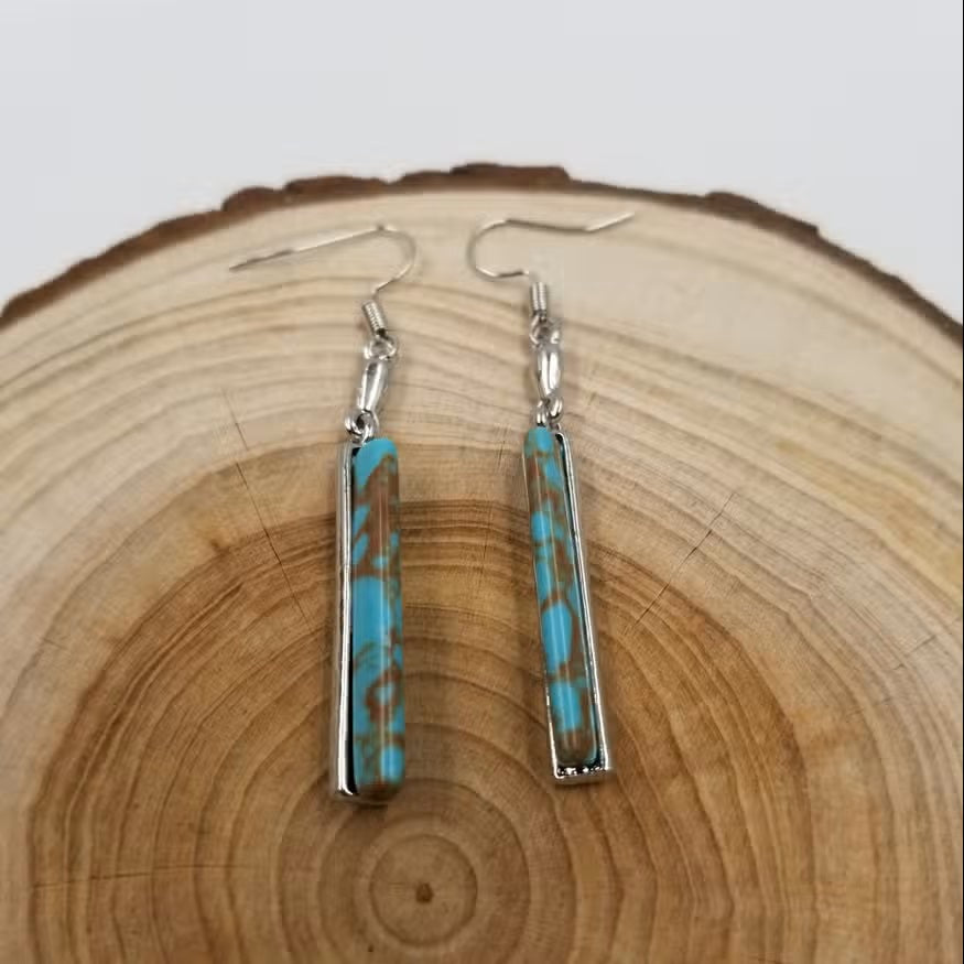 Dames Handgemaakte Turquoise Oorbellen | Elegante Vintage Accessoires voor Elke Gelegenheid 1
