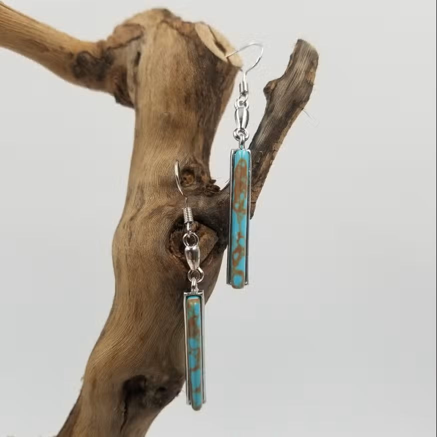 Dames Handgemaakte Turquoise Oorbellen | Elegante Vintage Accessoires voor Elke Gelegenheid 3