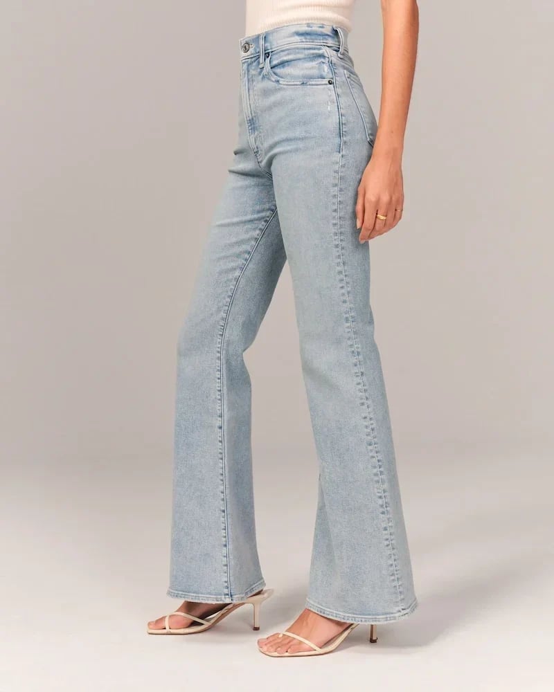 Dames Hoge Taille Denim Spijkerbroek | Stijlvol Comfortabele Rechte Jeans 2