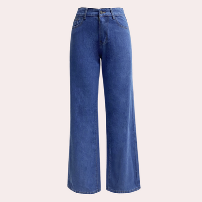 Dames Hoge Taille Denim Spijkerbroek | Tijdloze Rechte Pasvorm Casual Jeans 6