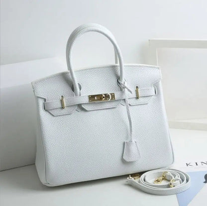 Dames Hoogwaardige Leren Handtas | Elegante Schoudertas met Hangslot 1
